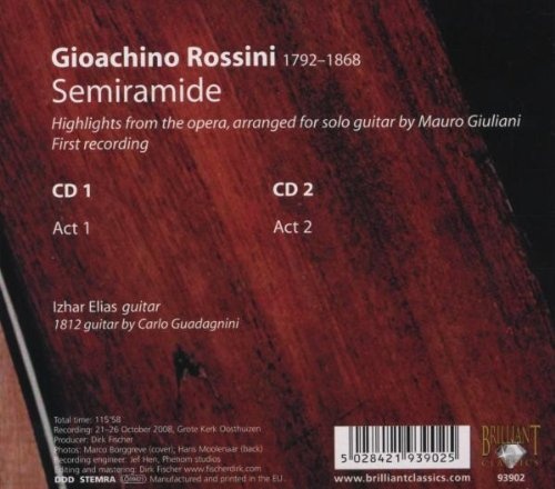 Rossini & Giuliani: Semiramide, arranged for Guitar - slide-1