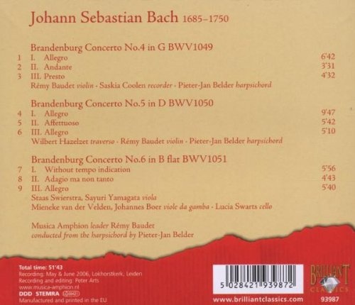 Bach: Brandenburg Concertos Nos. 4 - 6 - slide-1
