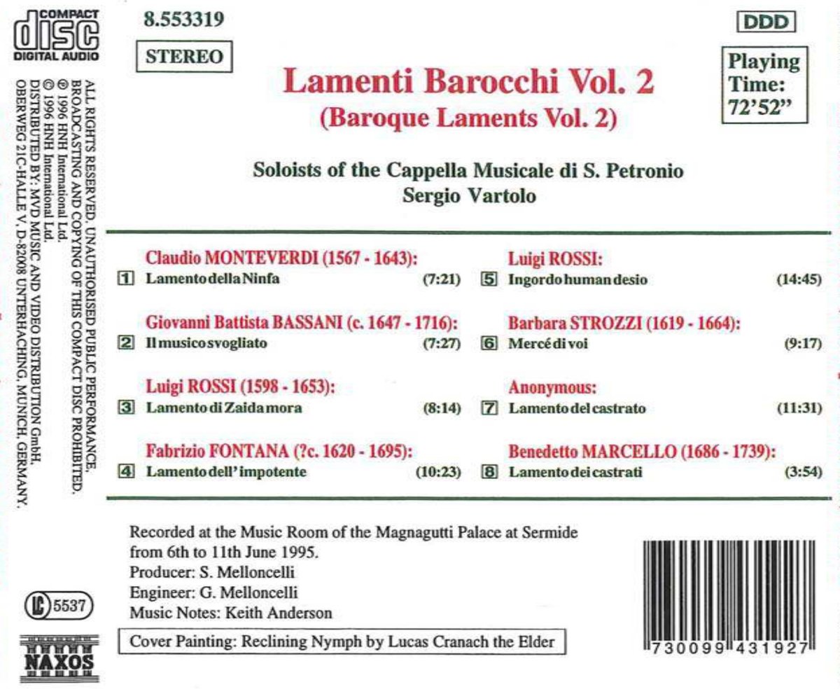 Lamenti Barocchi, Vol.  2 - slide-1
