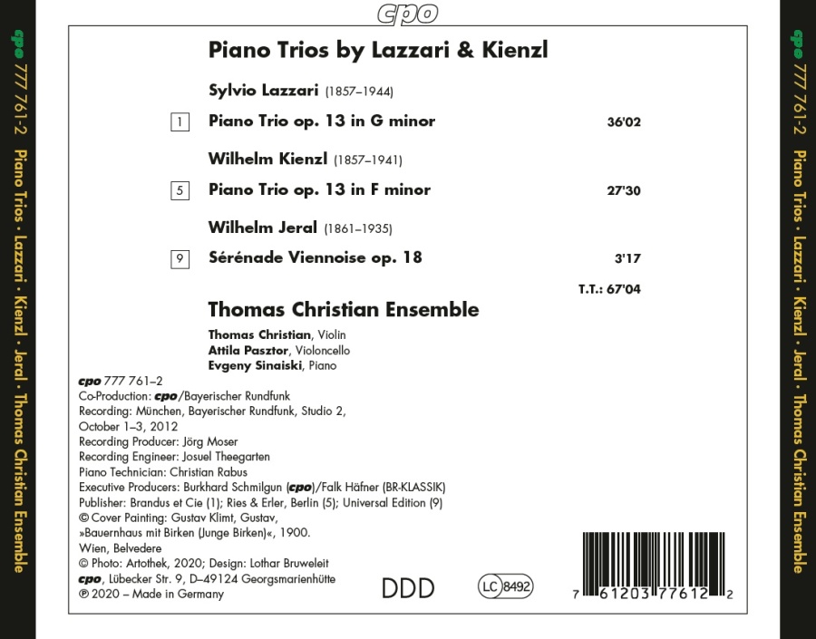 Lazzari; Kienzl; Jeral: Piano Trios - slide-1
