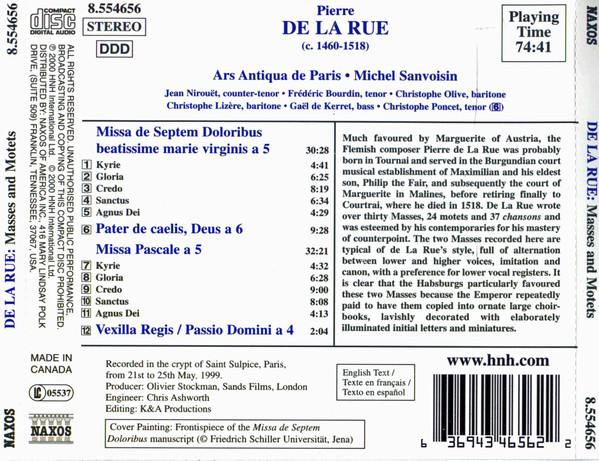 La Rue: Masses and Motets - slide-1