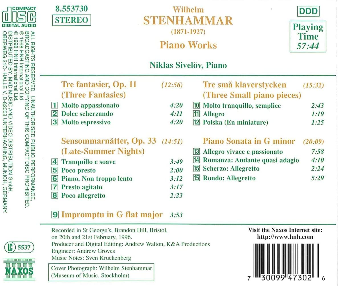 STENHAMMAR: Piano Works - slide-1