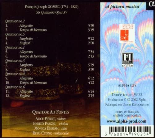 Six Quatuors Oeuvre XV - slide-1