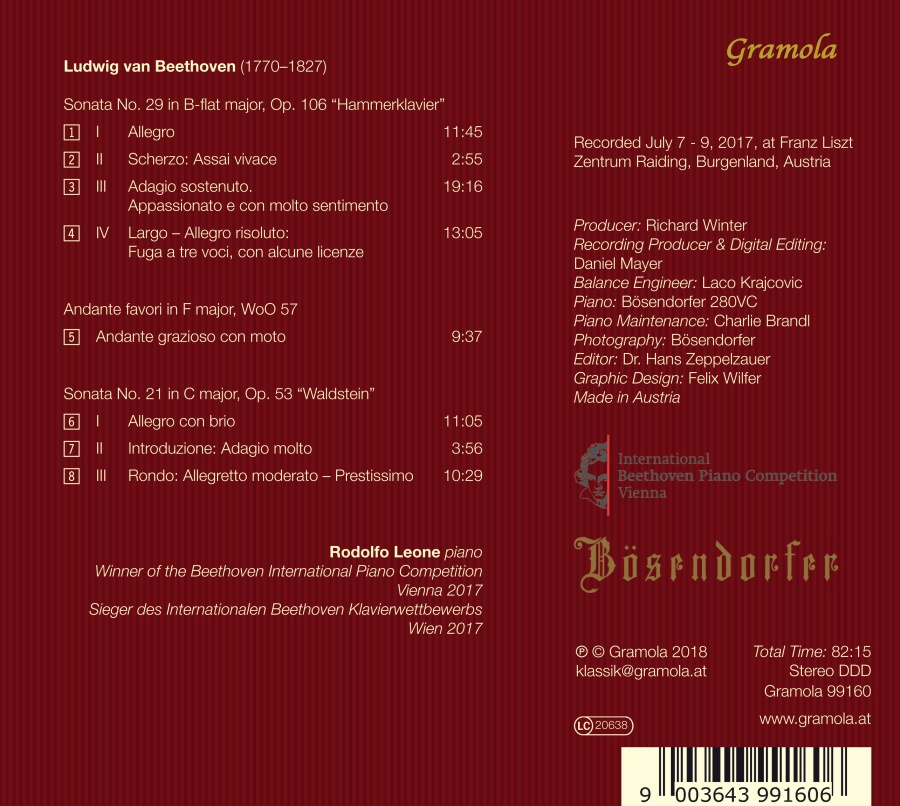 Beethoven: Sonatas Hammerklavier & Waldstein; Andante favori - slide-1