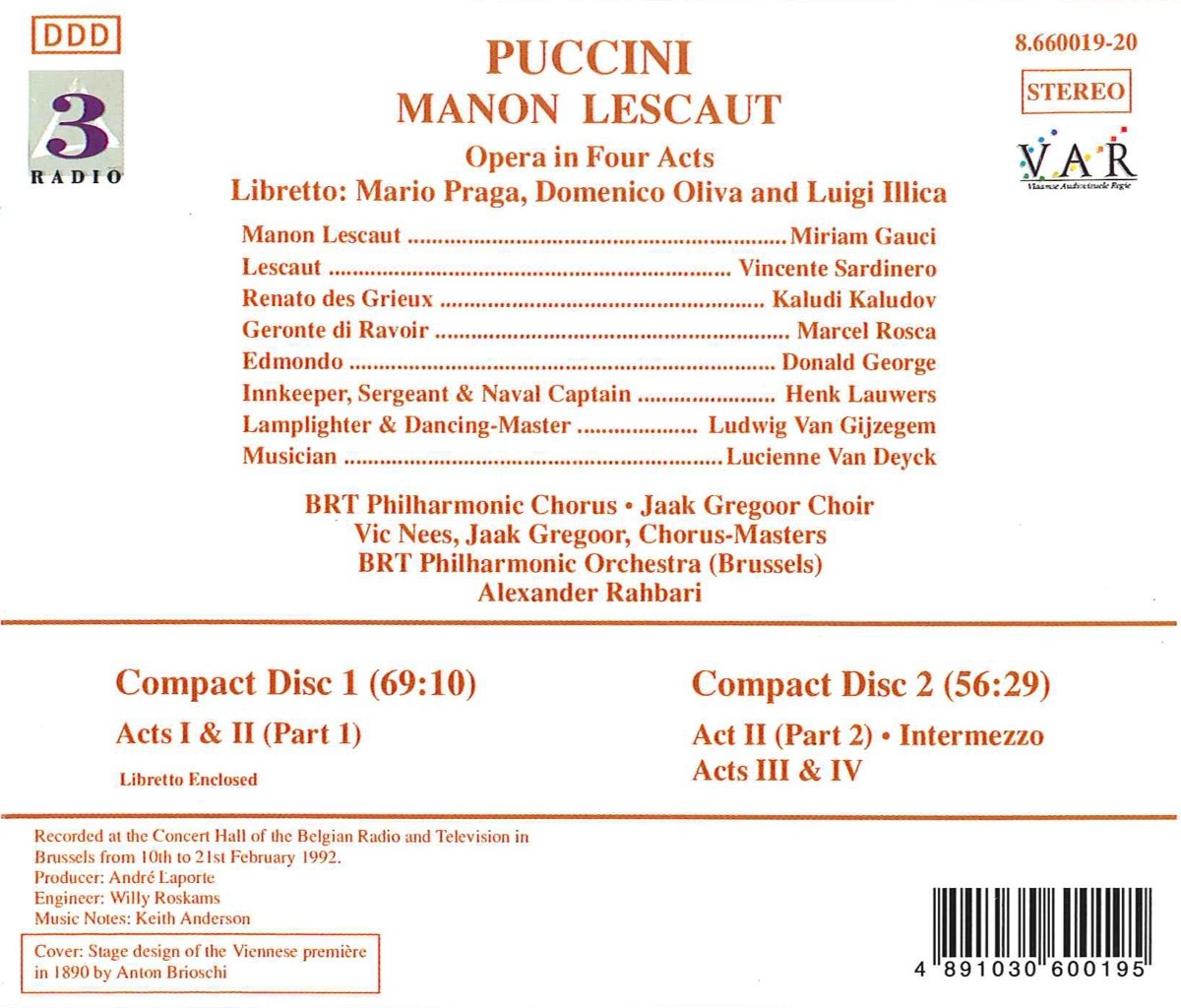 PUCCINI: Manon Lescaut - slide-1