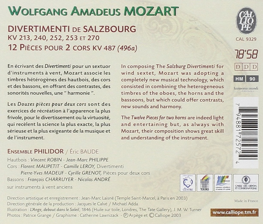 Mozart: Divertimenti de Salzbourg - slide-1