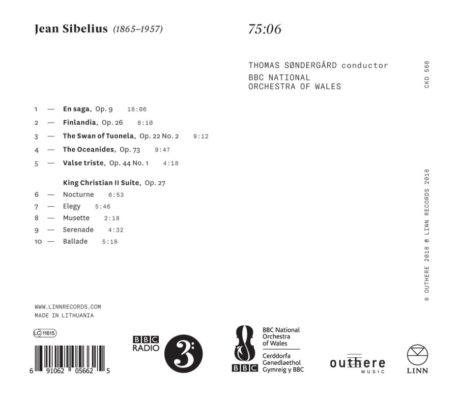 Sibelius: Finlandia; Swan of Tuonela; Oceanides; En saga; Valse triste - slide-1