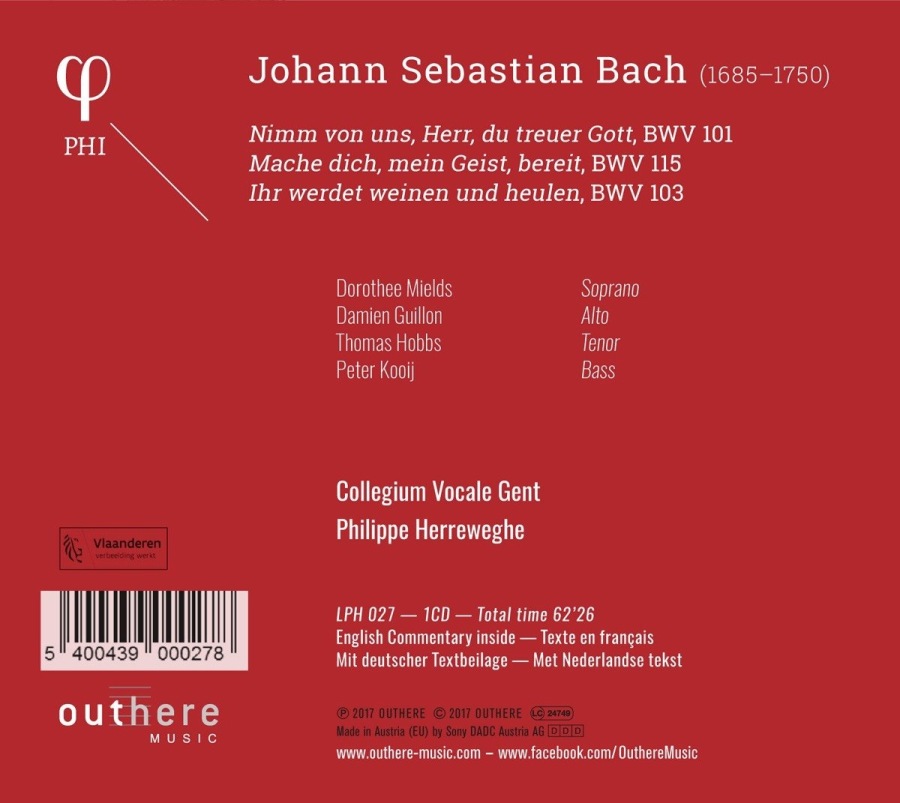 Bach: Du treuer Gott - Leipzig Cantatas BWV 101; 103; 115 - slide-1