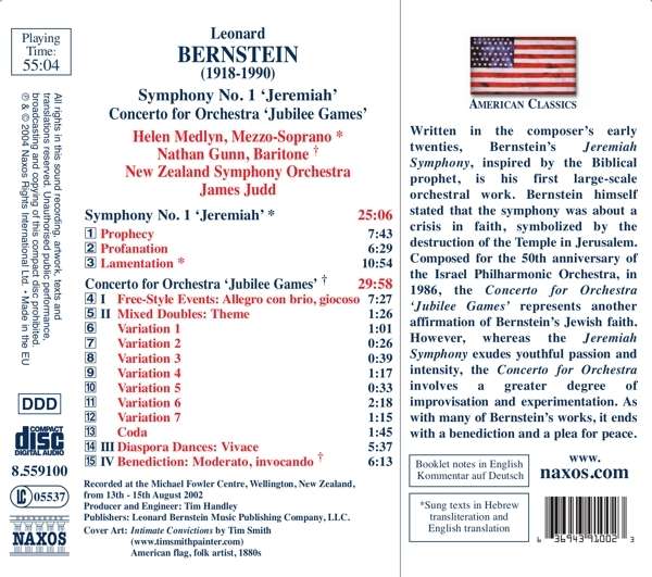 BERNSTEIN: Symphony No.1 " Jermiah " - slide-1