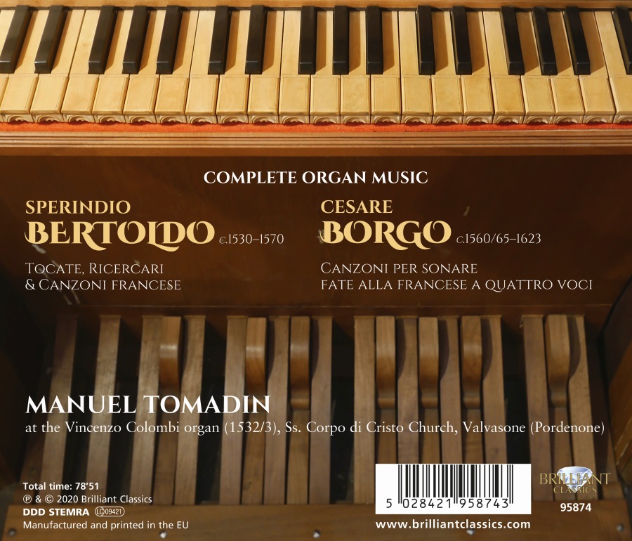 Bertoldo & Borgo: Complete Organ Music - slide-1