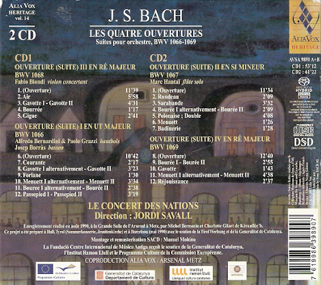 Bach: Les quatre ouvertures - Suites pour orchestre BWV 1066-1069 - slide-1