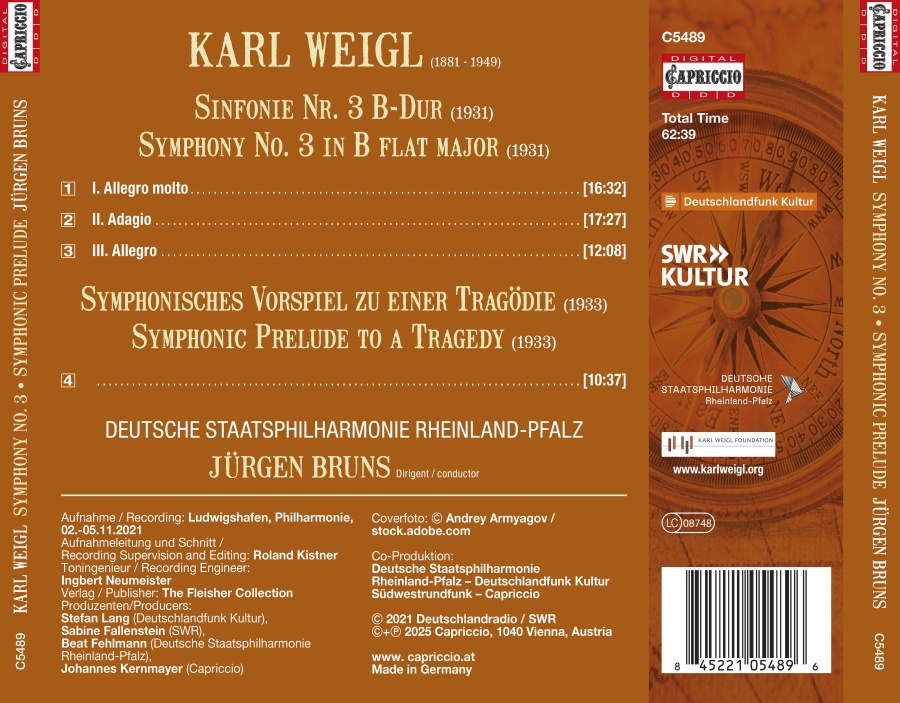 Weigl: Symphony No. 3; Symphonic Prelude - slide-1