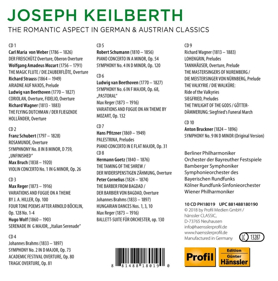 Joseph Keilberth - The Romantic Aspect in German & Austrian Classics - slide-1