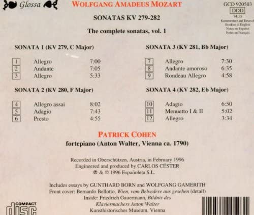 Mozart: Sonatas KV 279-282 - slide-1