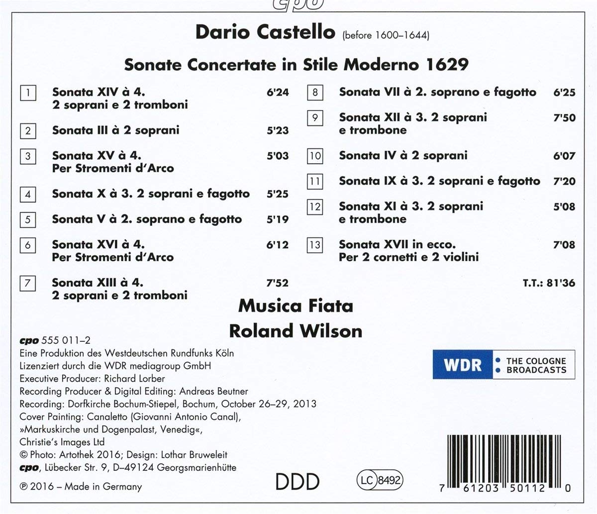 Castello: Sonate Concertate in Stile Moderno 1629 - slide-1