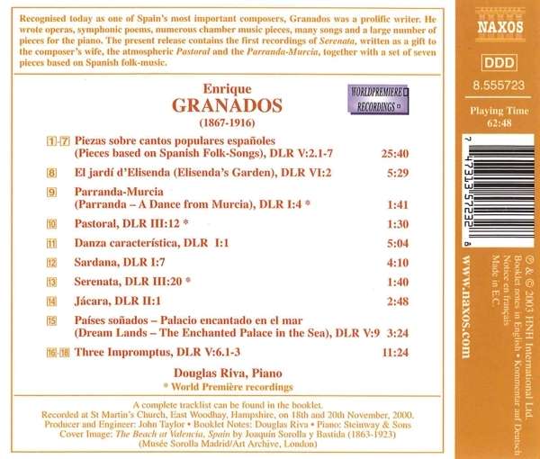 GRANADOS: Piano Music vol. 6 - slide-1