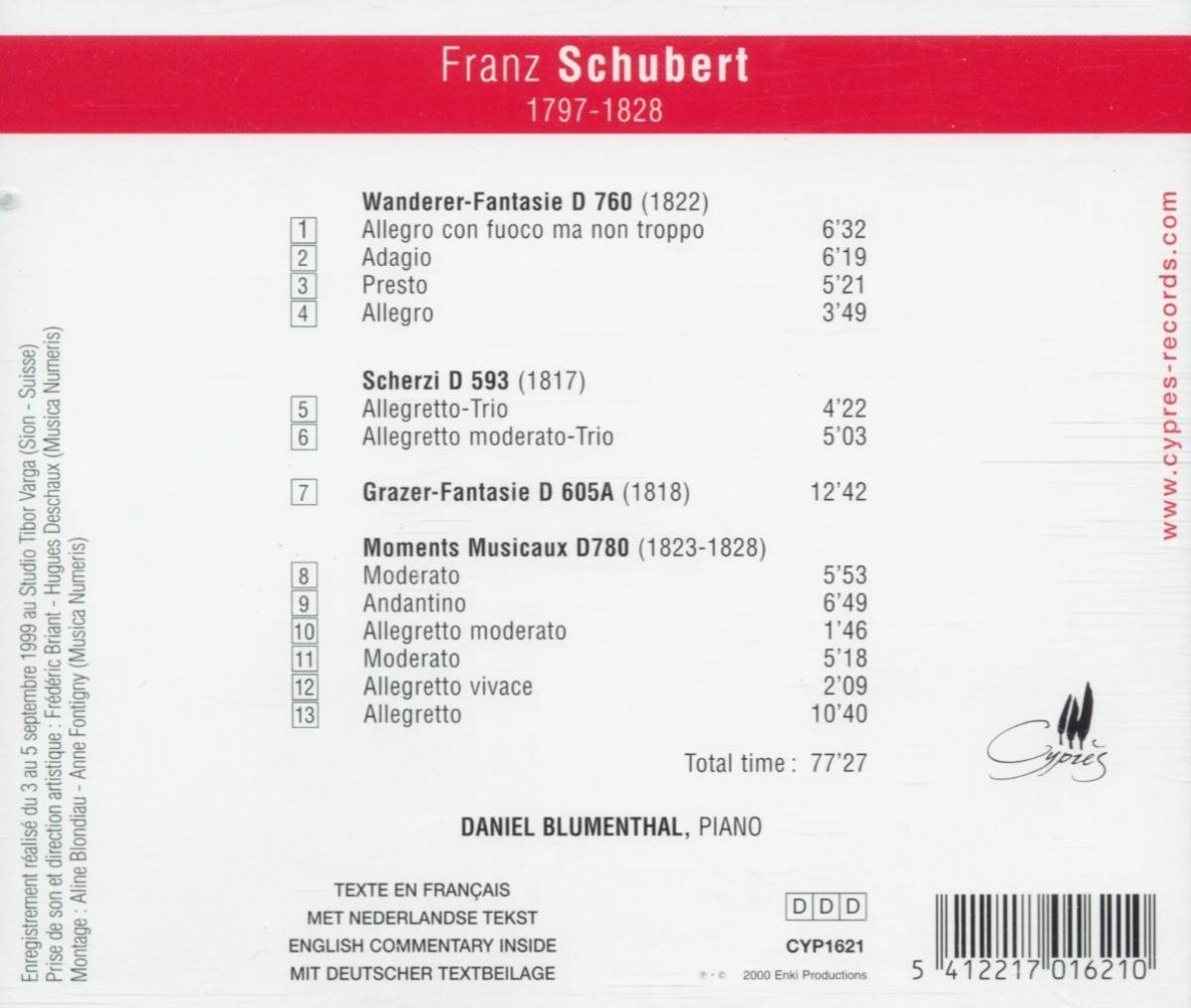 Schubert: Moments Musicaux D.780 - slide-1