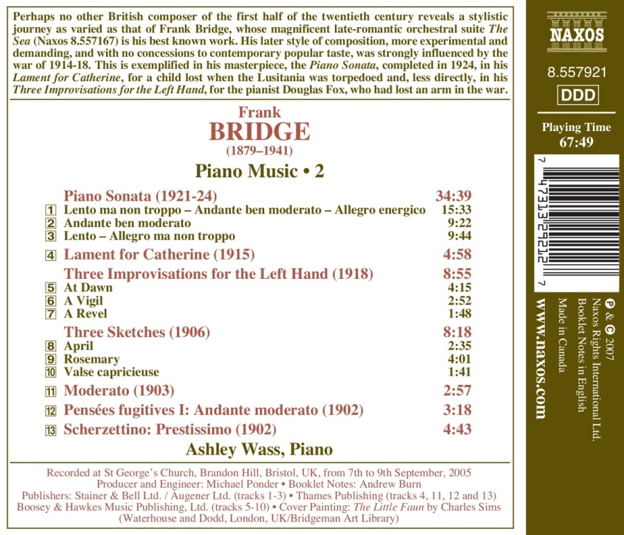 Bridge Frank - Piano Music Vol. 2 - slide-1