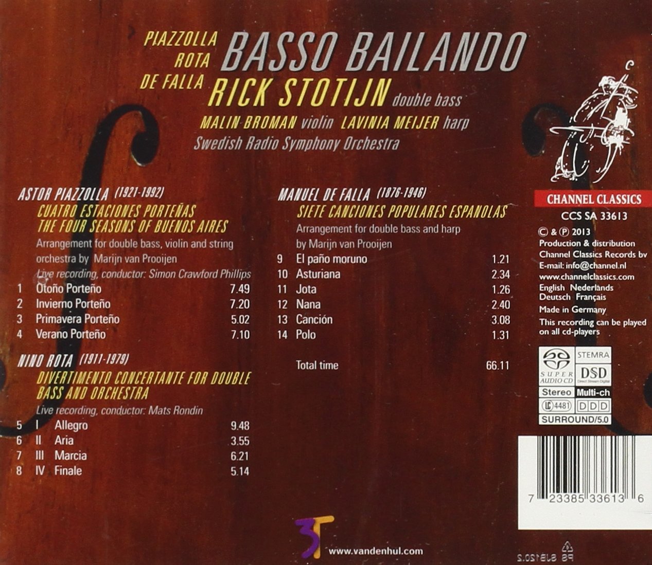Basso Bailando - Astor Piazzolla, Nino Rota, Manuel de Falla - slide-1