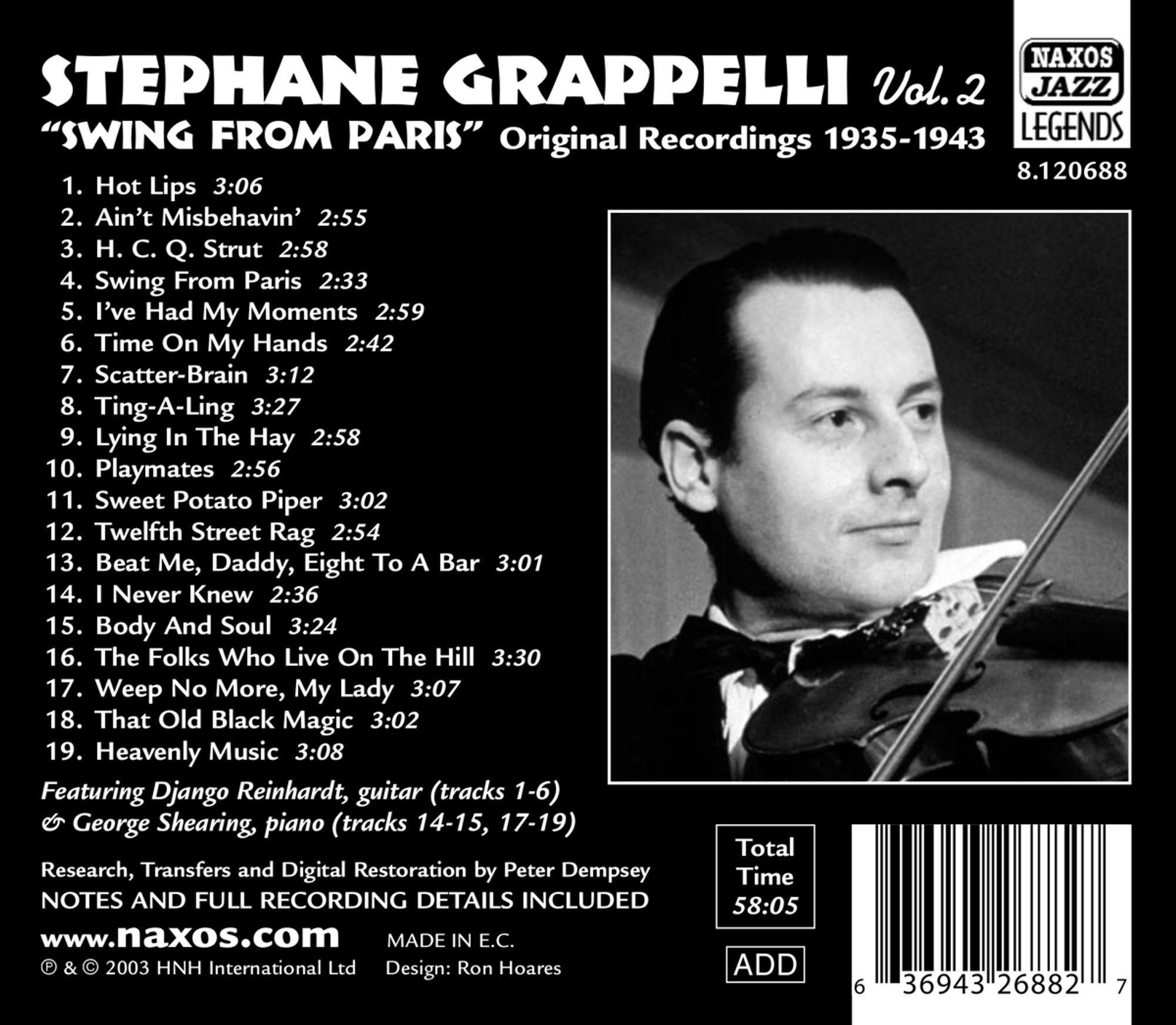 GRAPELLI: Swing from Paris (1935-43) vol. 2 - slide-1