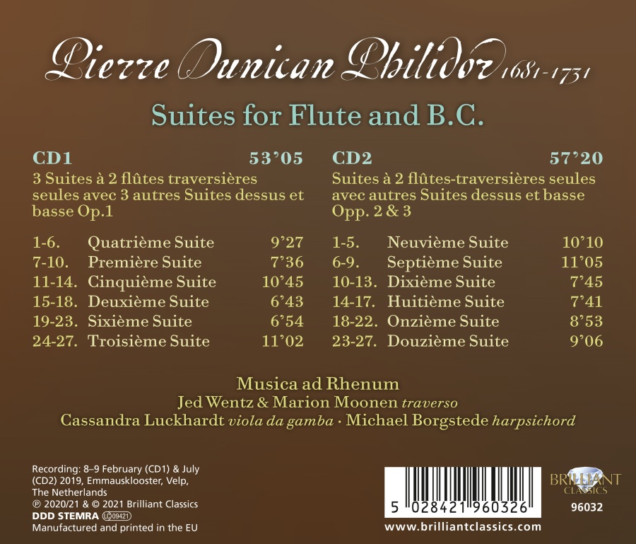 Philidor: Suites for Flute and B.C. - slide-1