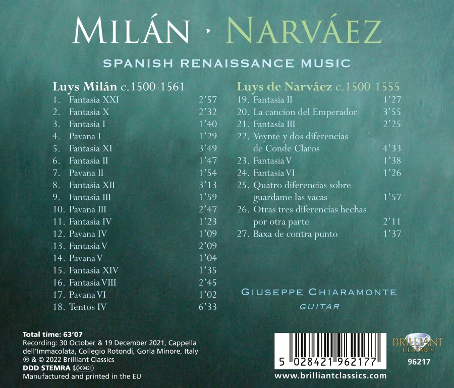 Milán / Narváez: Spanish Renaissance Music - slide-1