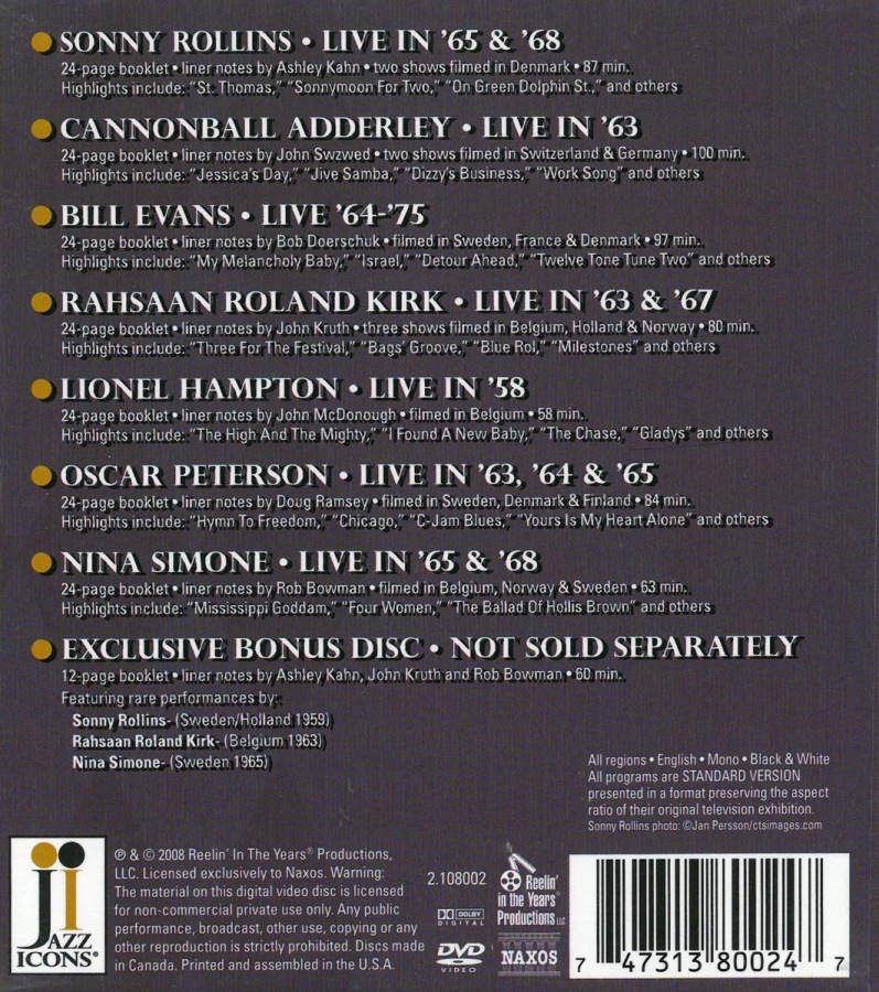 Jazz Icons III - Box Set 8 CD - slide-1