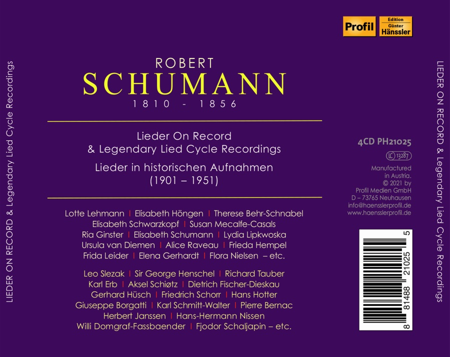 Schumann Lieder on record - slide-1
