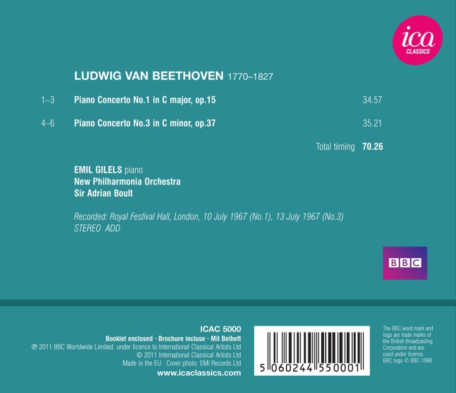 Beethoven: Piano Concertos No. 1 & 3 - slide-1