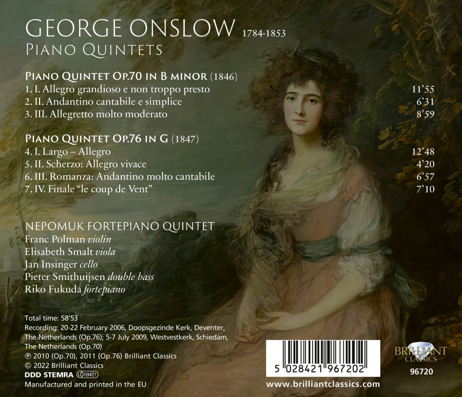 Onslow: Piano Quintets Op. 70 & Op. 76 - slide-1