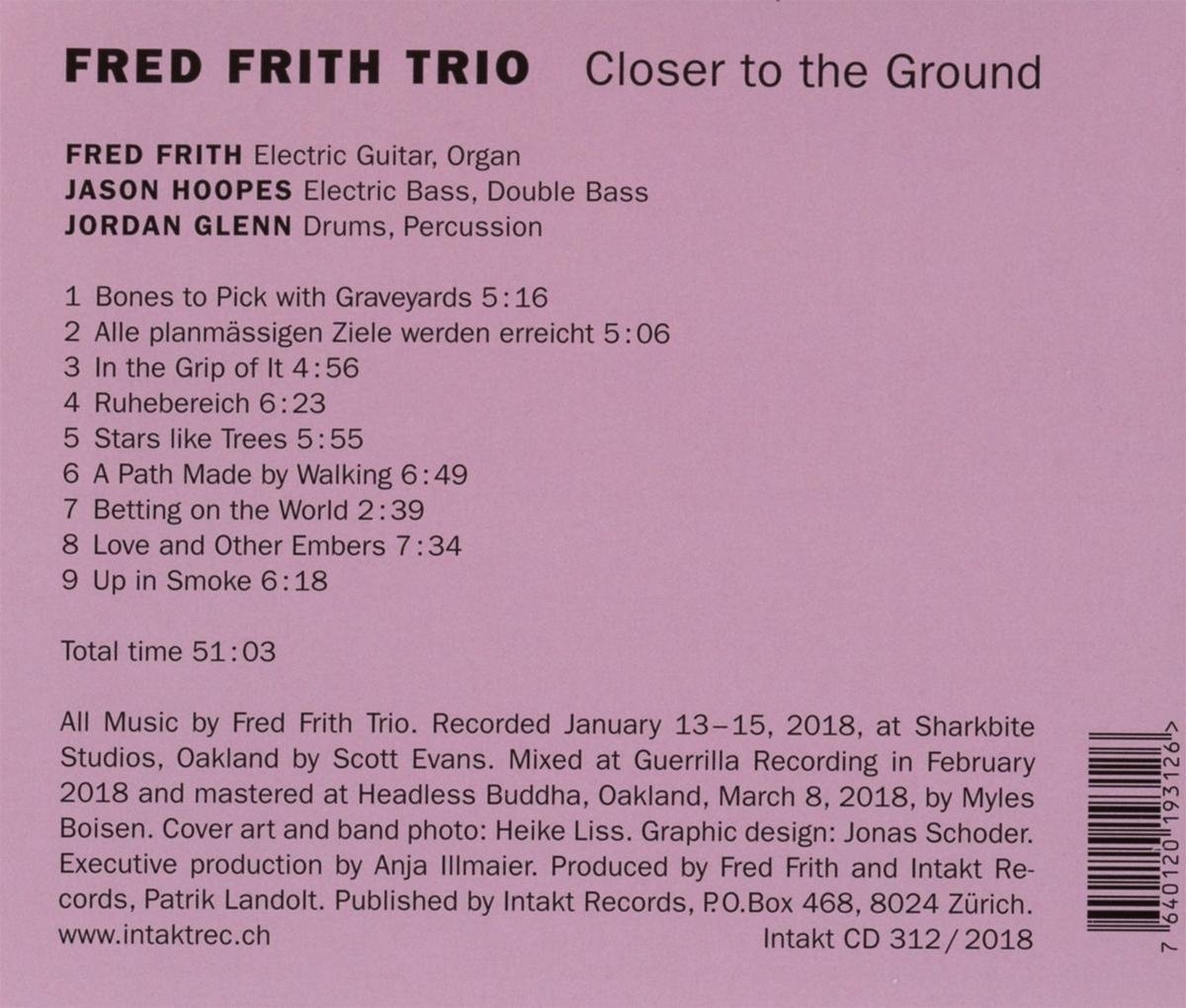 Fred Frith Trio/Hoopes/Glen: Closer to the Ground - slide-1