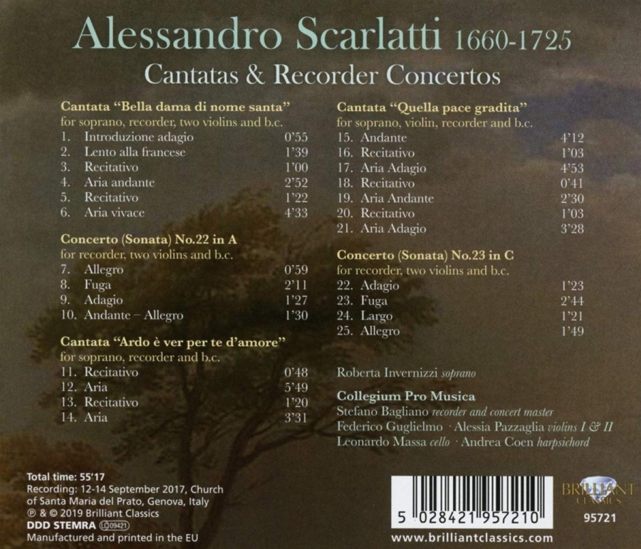 Scarlatti: Cantatas & Recorder Concertos - slide-1