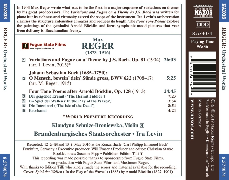 Reger: Four Tone Poems after Arnold Böcklin - slide-1