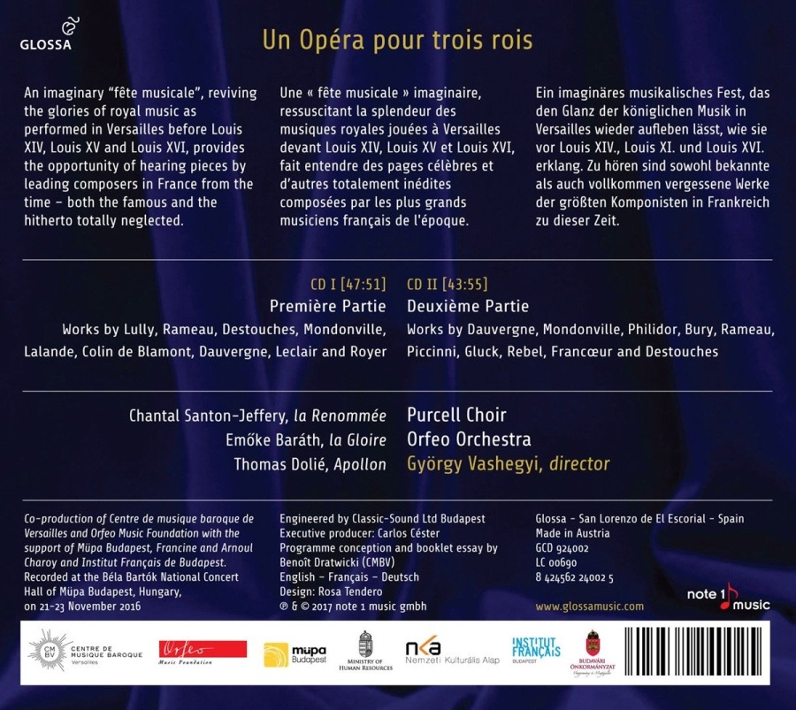 Un Opéra pour trois rois - Music by Lully; Rameau; Gluck; ... - slide-1