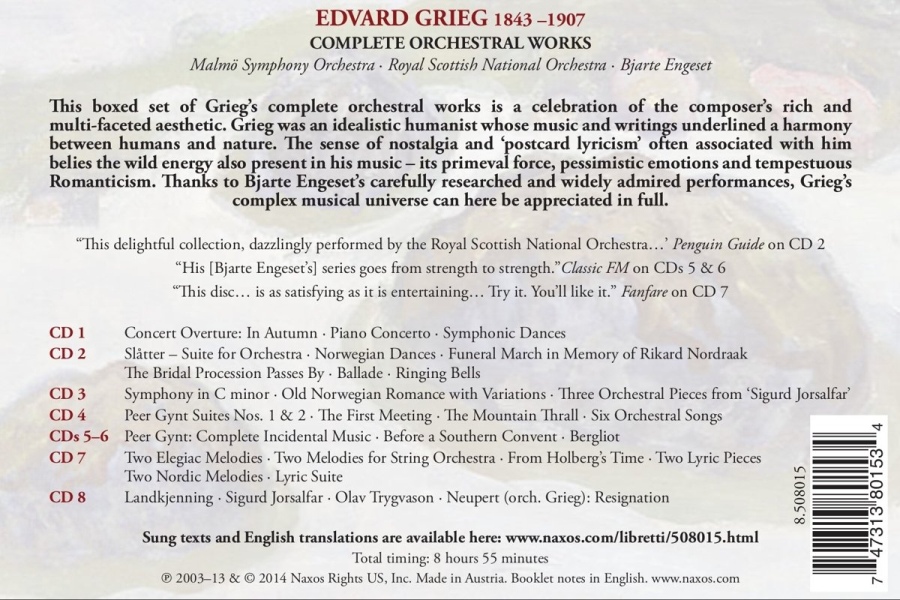 Grieg: Complete Orchestral Works - slide-1