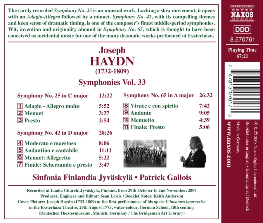 Haydn: Symphonies Vol. 33 - slide-1