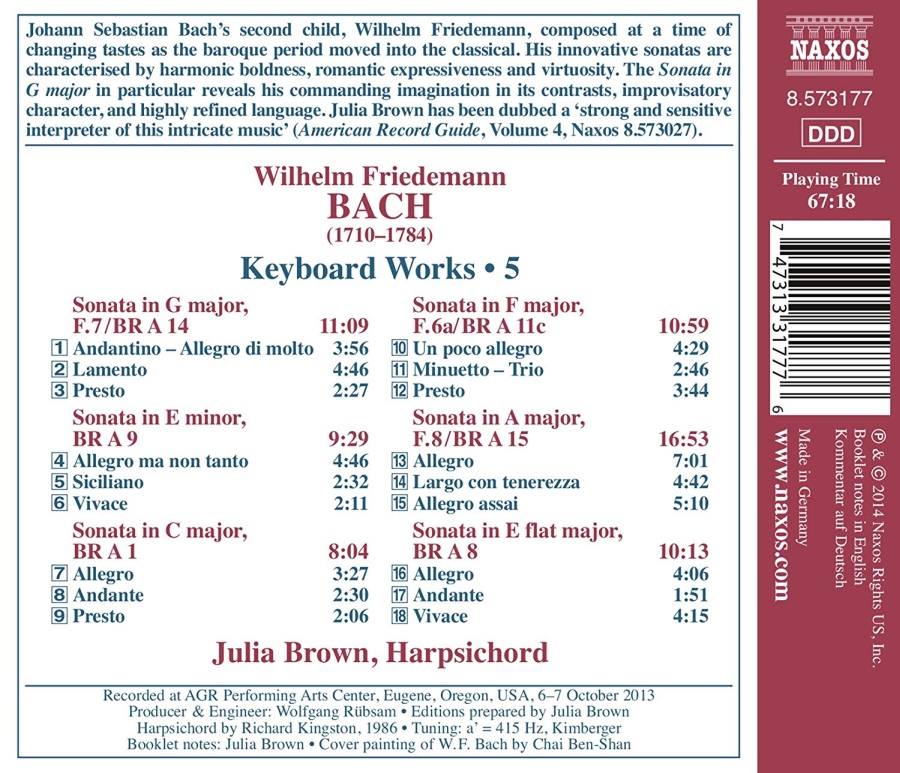 Bach, W.F.: Keyboard Works Vol. 5 - slide-1