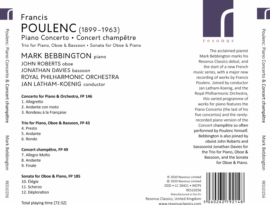 Poulenc: Piano Concerto; Concert champêtre - slide-1