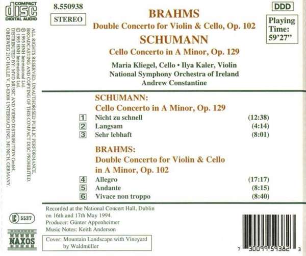 BRAHMS: Double Concerto / SCHUMANN: Cello Concerto - slide-1