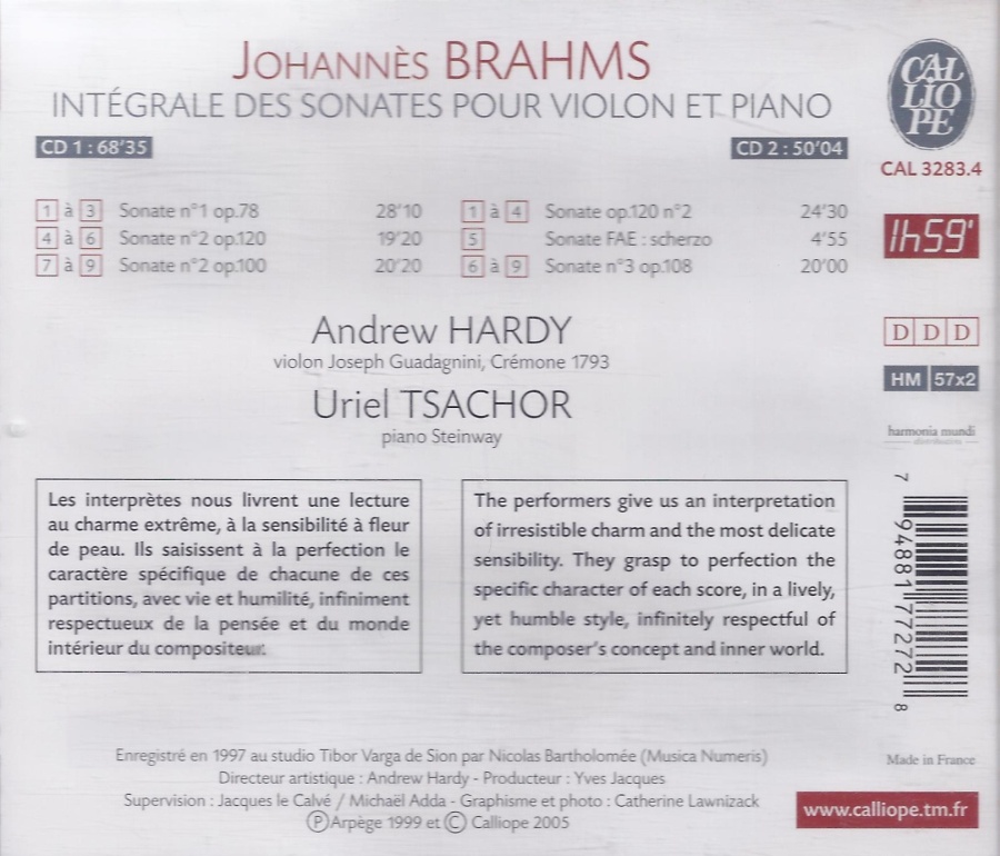 Brahms: Sonates pour violon - slide-1