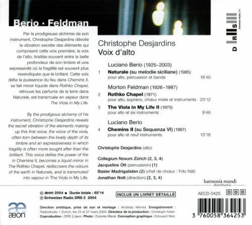 Berio & Feldman: Voix d'Alto - slide-1