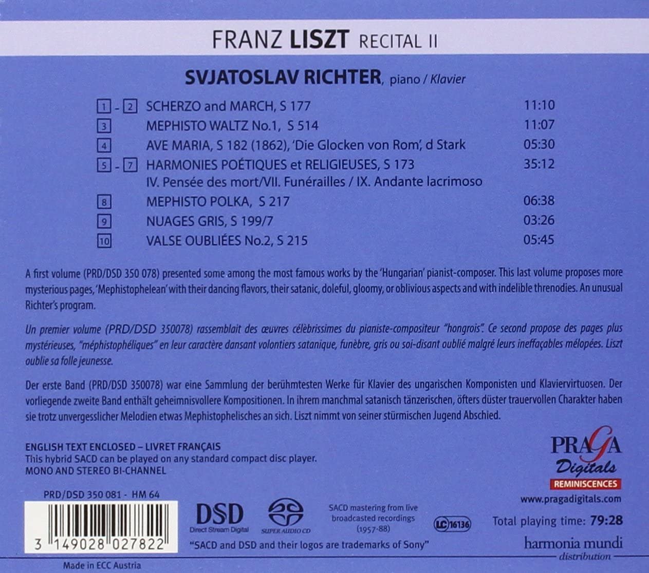 Liszt: Scherzo & March,  Méphisto-Waltz , Harmonies poétiques & religieuses - slide-1