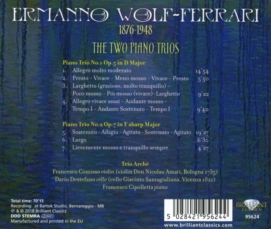 Wolf-Ferrari: The Two Piano Trios - slide-1