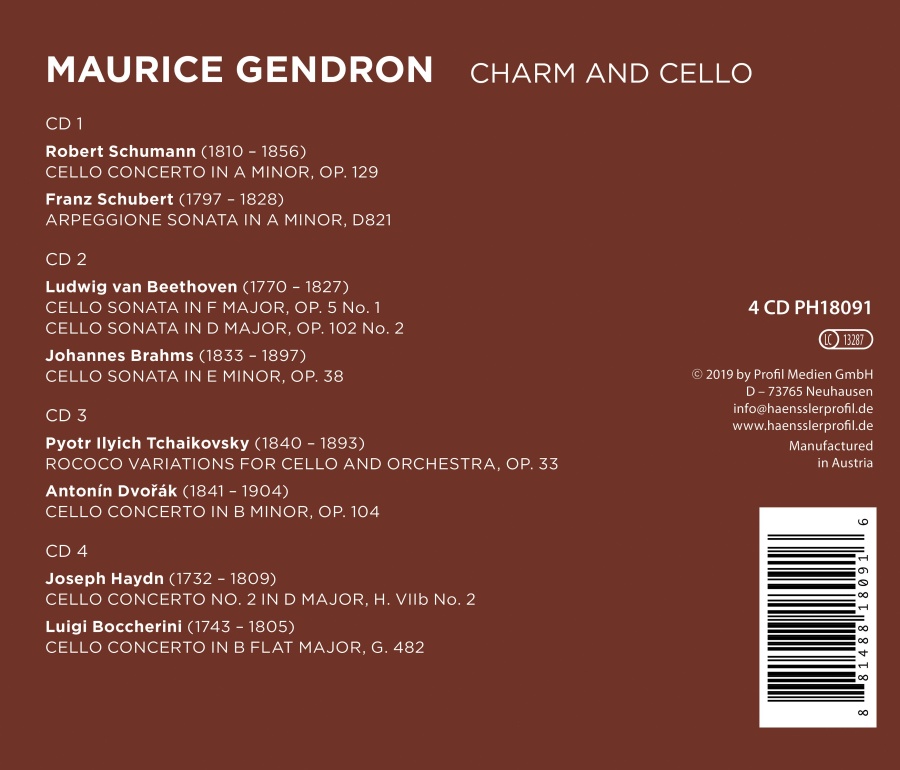 Maurice Gendron - Charm and Cello - slide-1