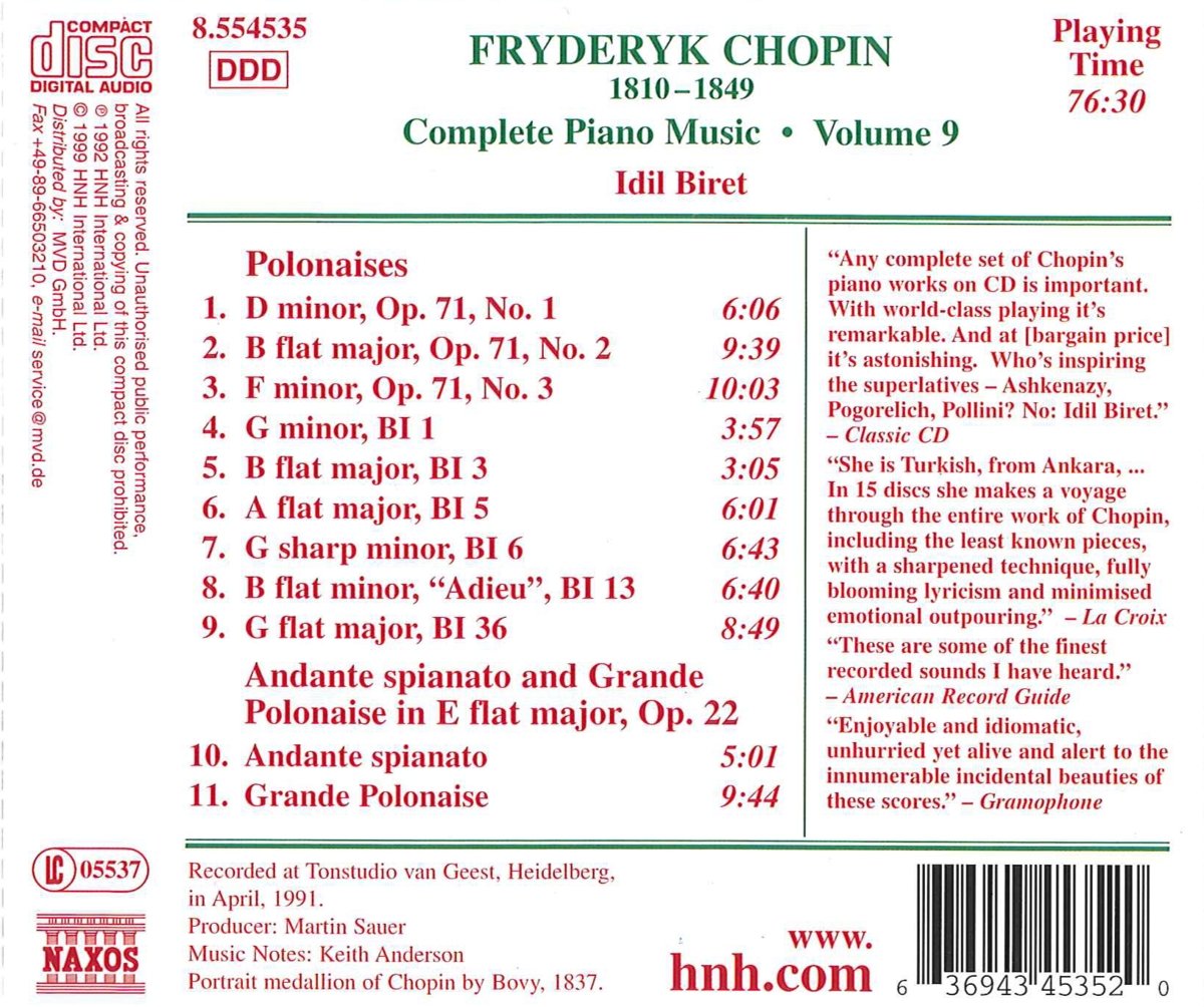 CHOPIN: Piano Music - Polonaises (vol. 2) - slide-1