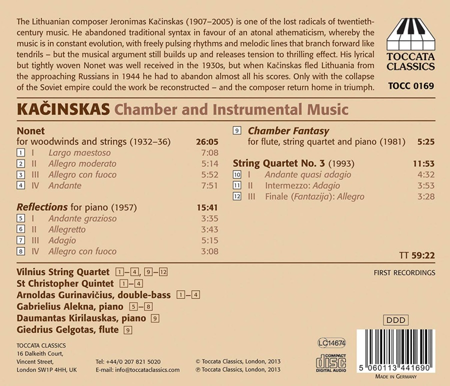 Kačinskas: Chamber and Instrumental Music - slide-1