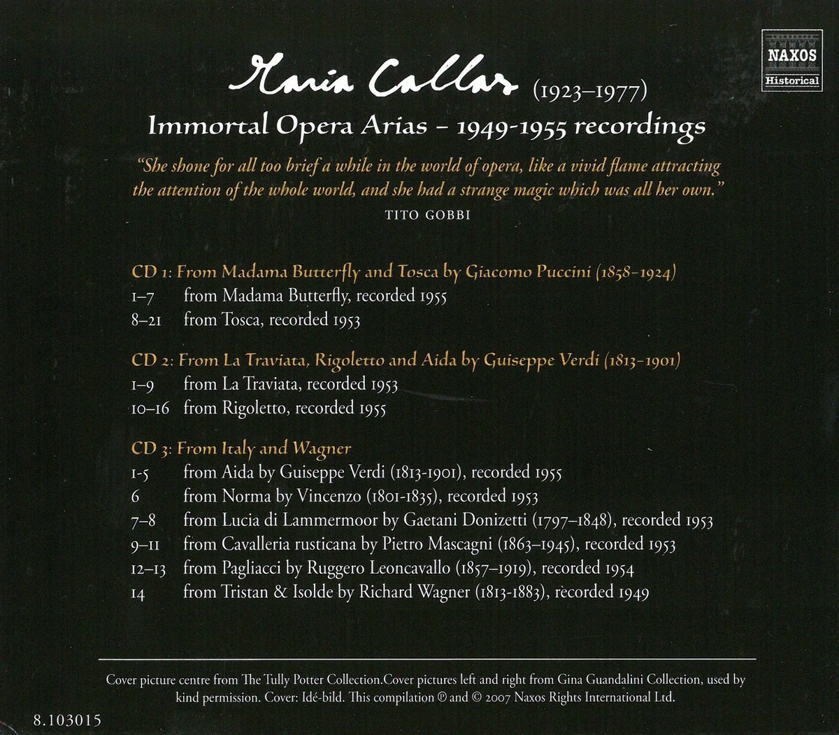 CALLAS -  Immortal Opera Arias - slide-1