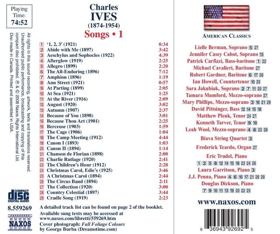 Ives : Songs Vol. 1 - slide-1