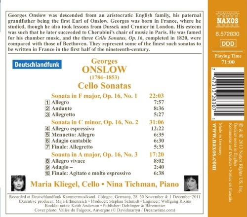 Onslow: Cello Sonatas - slide-1