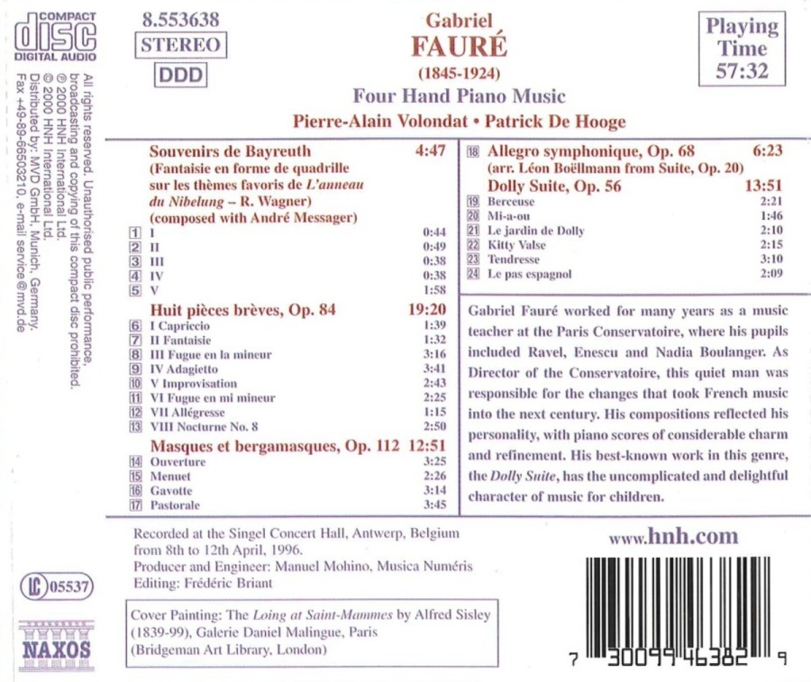 FAURÉ: Piano Music for Four Hands - slide-1